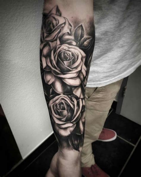 Pin By Bruno Thibaut On Tatouage Rose Tattoos For Men Rose Tattoos Sleeve Tattoos