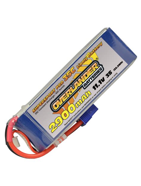 Overlander Supersport Pro Mah V S C Lipo Battery Ec