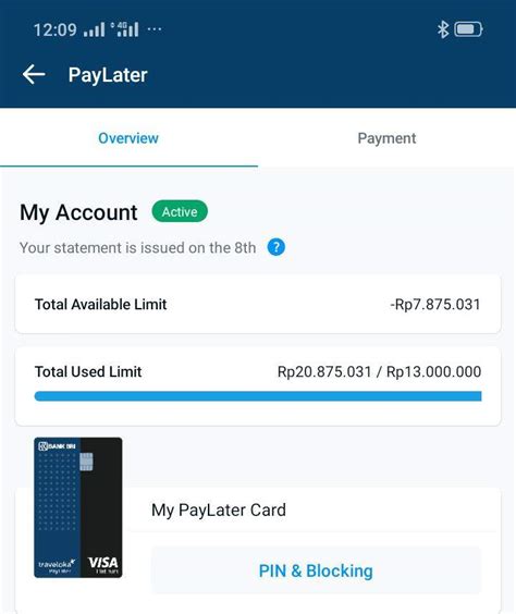 Limit Traveloka PayLater Card Menggantung Di Traveloka