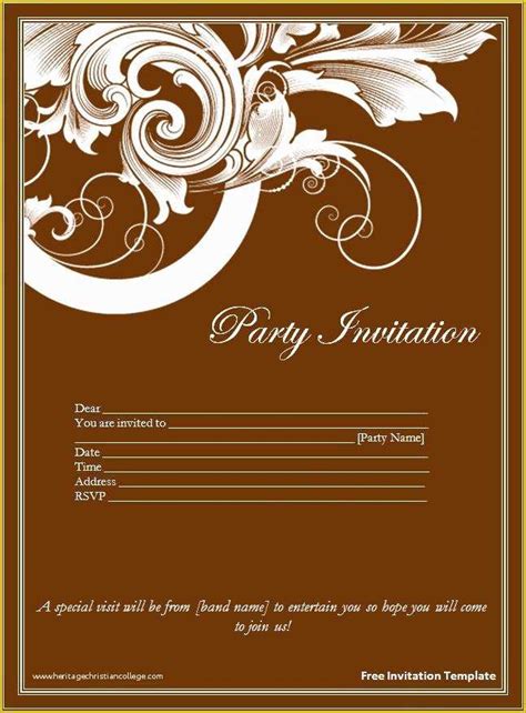 Free Invitation Templates for Word Of Business Invitation Template Example Mughals ...