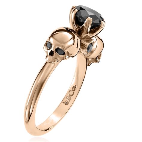 2 Skull Black Diamond Ring — Iz&Co.