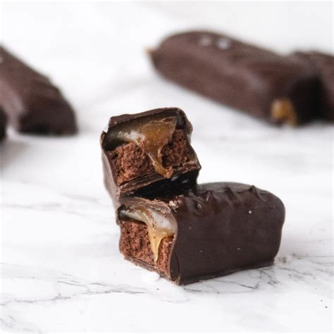 amazing homemade vegan mars copycat candy bar  berry baker