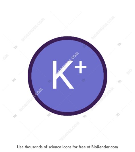 Free Potassium ion Icons, Symbols & Images | BioRender