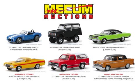 GREENLIGHT 37190 MECUM AUCTIONS COLLECTOR CARS SERIES 4, SET OF 6 ...