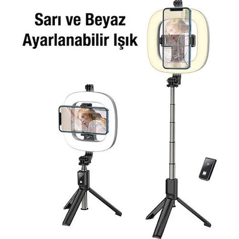 Coofbe Led I Kl Uzaktan Kumandal Bluetooth Selfie Ubu U Video