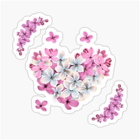 Heart Of Jasmine Flowers Sticker For Sale By Khale1 Redbubble