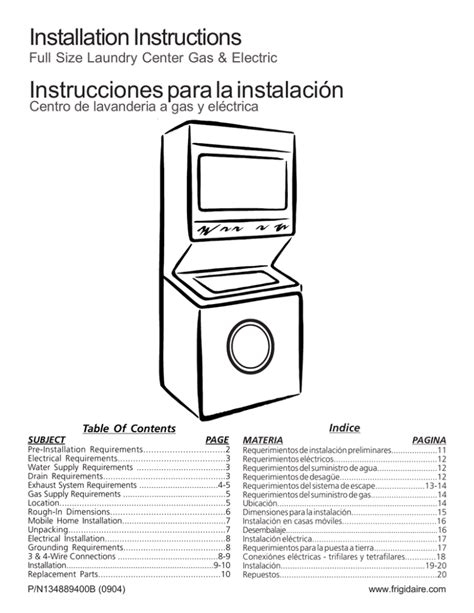 Installation Instructions Instrucciones Para La Instalaci N