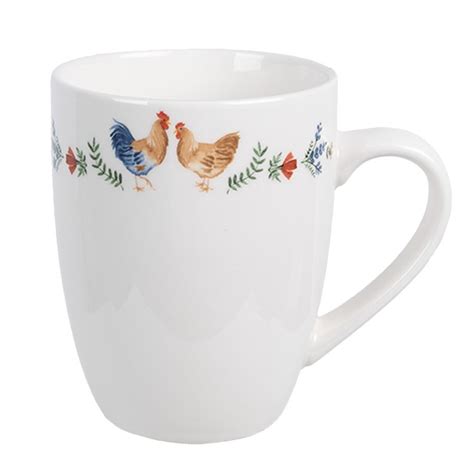 Carymu Mug Ml Blanc C Ramique Coq Gobelet