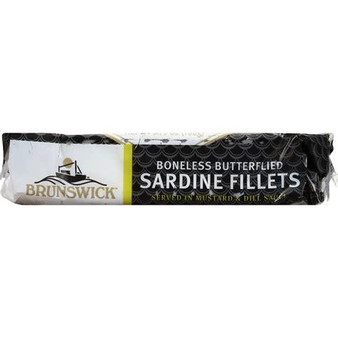 Brunswick Sardine Fillets In Mustard And Dill Sauce 375 Oz