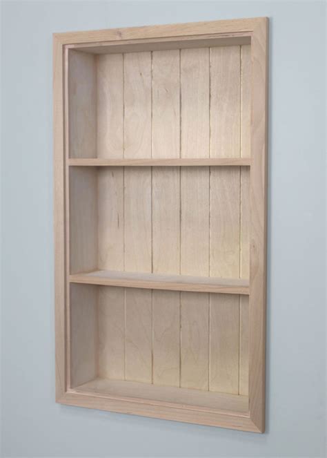 14x24 Unfinished Recessed Sloane Wall Niche W Beadboard Back By Fox