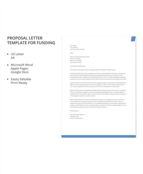 Free Sample Proposal Letter Templates In Pdf Word Pages Google Docs