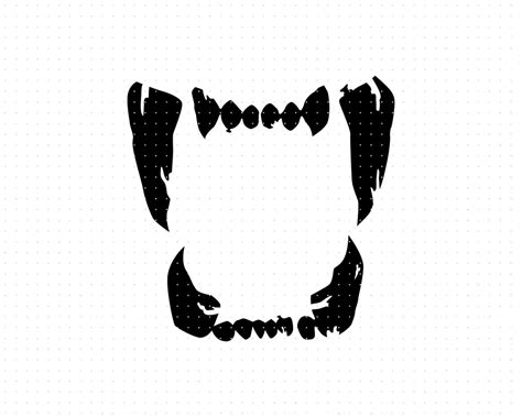 Animal Fangs Svg, Animal Teeth Clipart, Animal Fang Png, Lion's Teeth ...