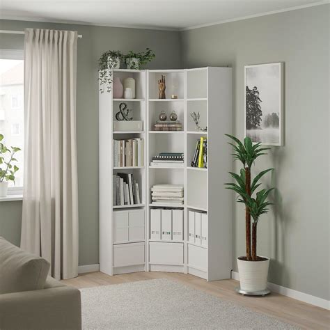 Billy Bookcase Combinationcrn Solution White 37383738x11x7912 Ikea Ikea Bookcase