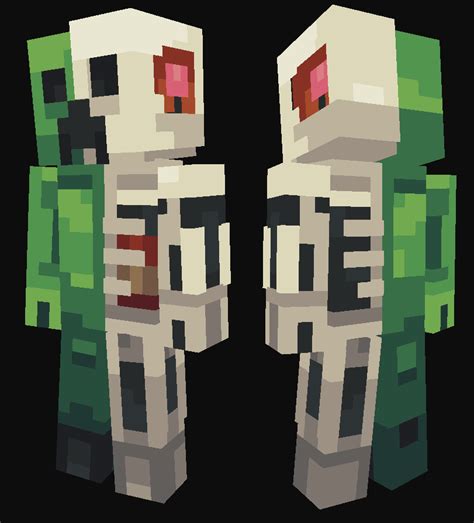 Creeper Anatomy Minecraft Skin