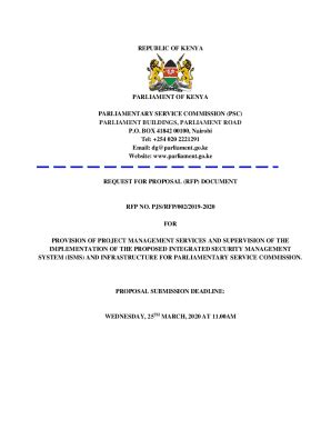 Fillable Online Parliamentary Service Commission Parliament Buildings