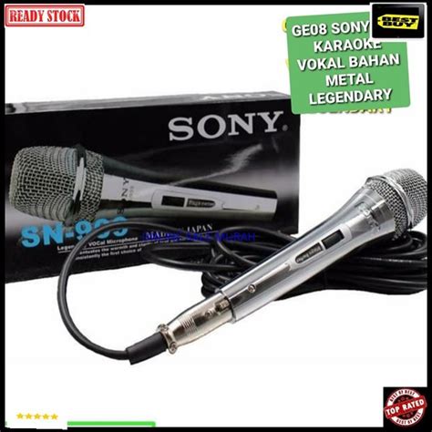 Jual Microphone Sony Legendary Vokal Mic Kabel Karaoke Volume Suara