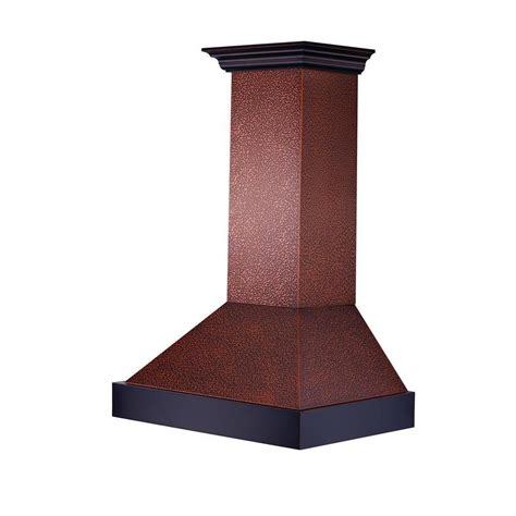 Zline Kitchen And Bath Zline 36 In 1200 Cfm Wall Mount Range Hood In Embossed Copper Sillones