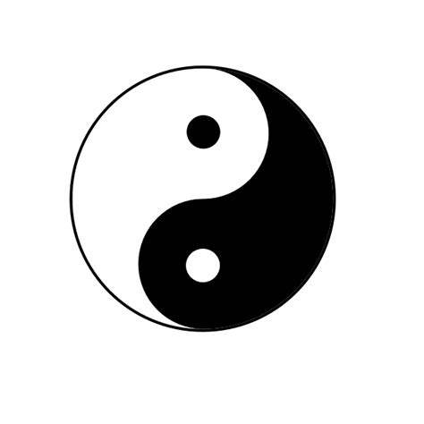 Black And White Yin Yang Free Svg