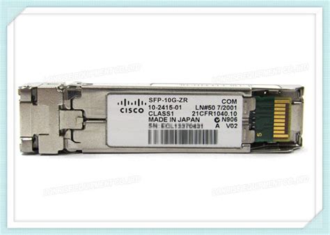 Cisco SFP-10G-ZR 10GBASE-ZR SFP+ 1550nm 80km Transceiver Module