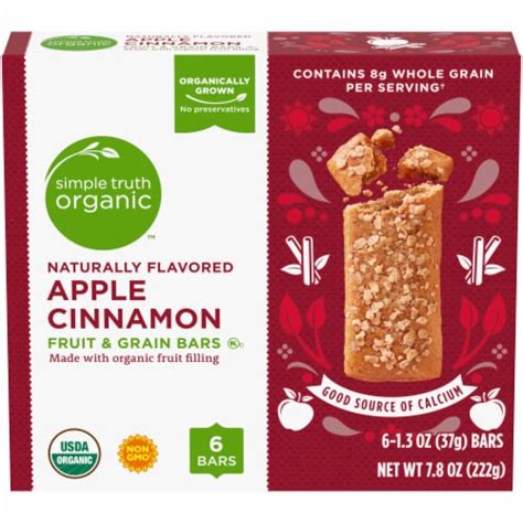 Simple Truth Organic Apple Cinnamon Breakfast Bars 6 Ct 1 3 Oz Kroger