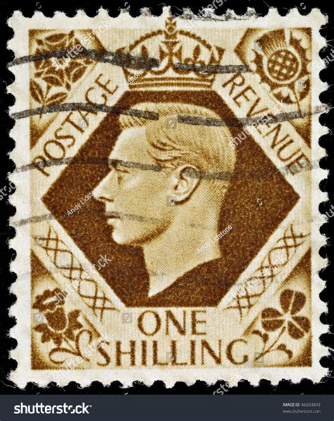 United Kingdom Circa 1937 To1947 An English One Shilling Brown Used