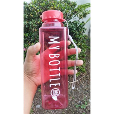 Jual Botol Minum My Bottle Kotak Bening Ukuran Ml Shopee Indonesia