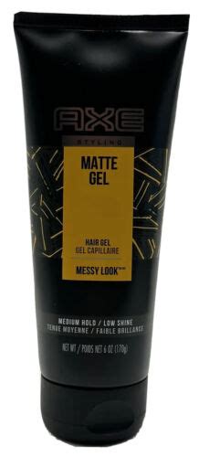 AXE Styling Messy Look Matte Gel Hair Gel 6 Oz Medium Hold Low Shine