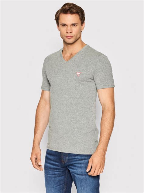 Guess T Shirt M Yi J Szary Super Slim Fit Modivo Pl