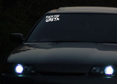 Fuck You Greta Tuning Exhaust Bumper Stickers For Car Gift Etsy Finland