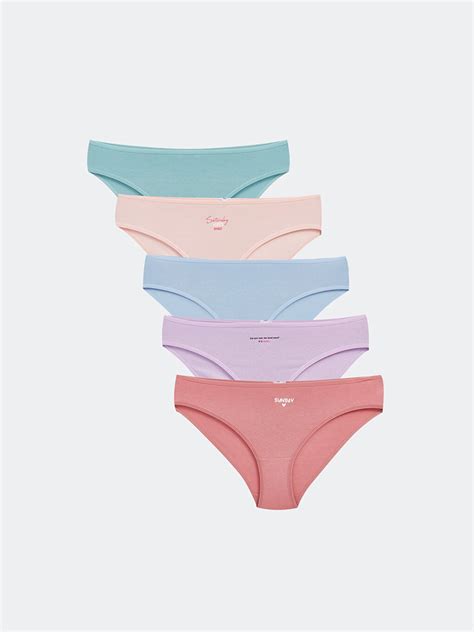 LCW Young Pembe Baskılı Bikini Külot li W Z GJZ LCW