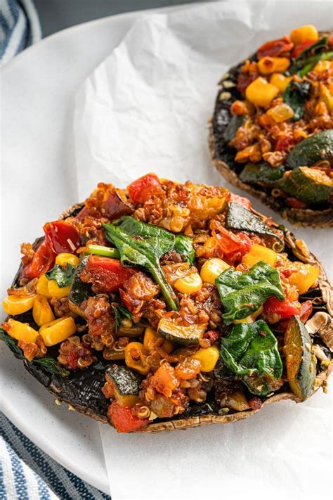 Vegan Stuffed Portabella Mushrooms