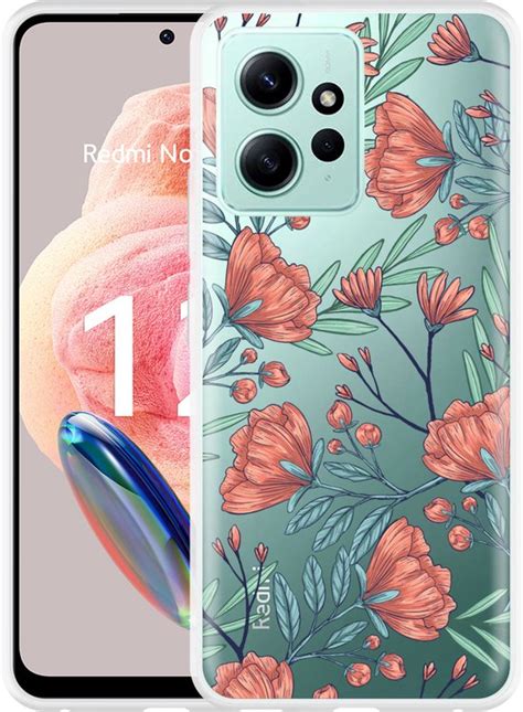 Cazy Hoesje Geschikt Voor Xiaomi Redmi Note 12 4G Poppy Roses Bol