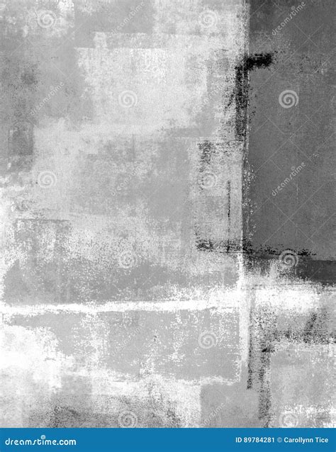 Grey Abstract Art Painting stock illustration. Illustration of texture ...