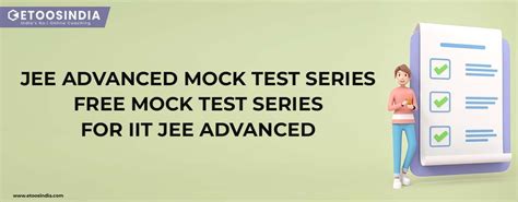 Jee Advanced Mock Test Series Free Mock Test Series For Iit Jee