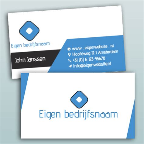 Visitekaartjes Template 14 Product Designer Eigenwebsitenl