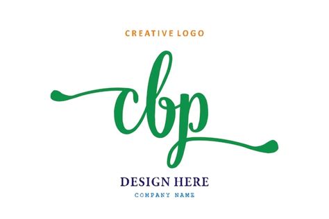 O logotipo de letras cbp é simples fácil de entender e autoritário