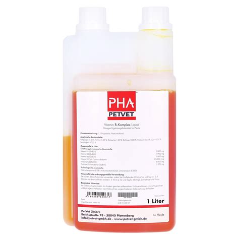 PHA Vitamin B Komplex Liquid F Pferde 1000 Milliliter Medpex