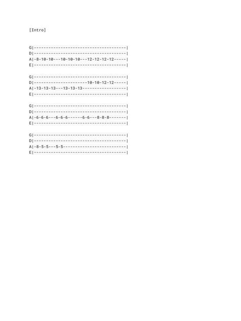 Too Sweet Bass Tab Pdf