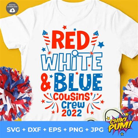 Red White Blue Cousin Crew 2024 SVG 4th Of July SVG Fourth Of July