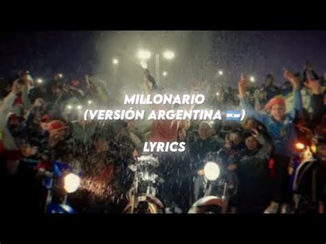 Millonario Versi N Argentina Letra Cero Slennattanaelelizeluer