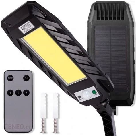 Lampa Solarna Uliczna Latarnia 120Led Cob Uchwyt Ceny I Opinie