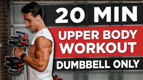 Min Upper Body Workout Dumbbells Only Fitness Body Upper Body