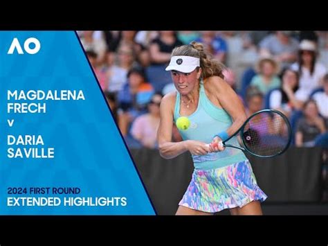 Magdalena Frech V Daria Saville Extended Highlights Australian Open