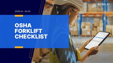 How To Setup An Osha Forklift Checklist Siera Ai