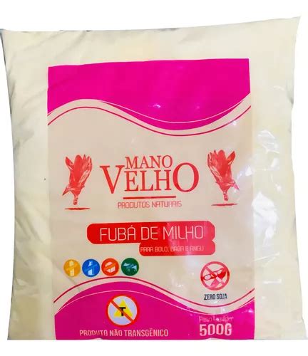 Fubá De Milho Orgânico Mano Velho 500g MercadoLivre