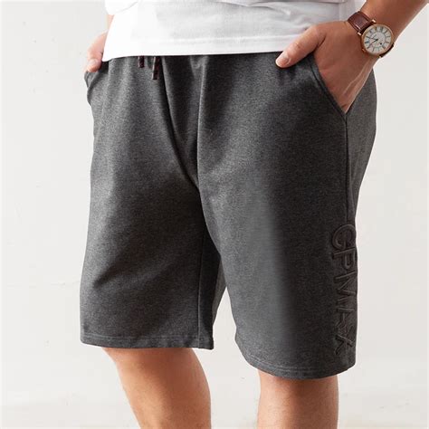 Pantalones cortos de algodón para hombre Shorts elásticos holgados