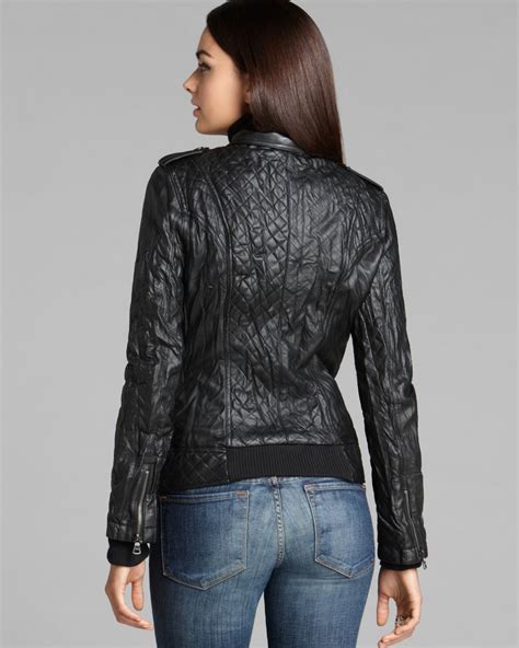 Lyst Guess Jacket Berlin Faux Leather In Black