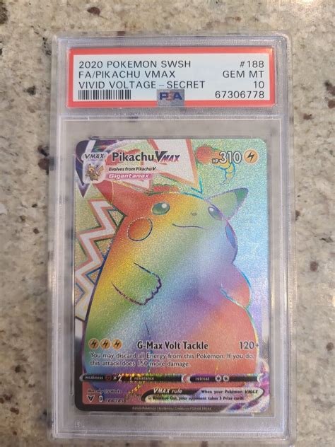 Mavin Pokemon Vivid Voltage Pikachu Vmax Rainbow Psa Gem Mint