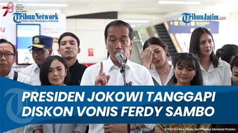 Di Depan Para Artis Jokowi Tanggapi Diskon Vonis Ferdy Sambo Saya