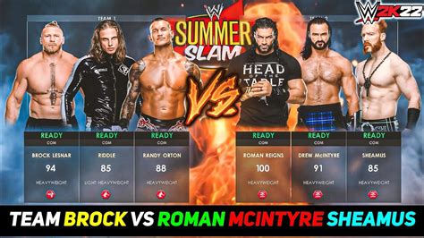 Can Team Brock Lesnar Randy Orton Riddle Defeat Team Roman Reigns Drew